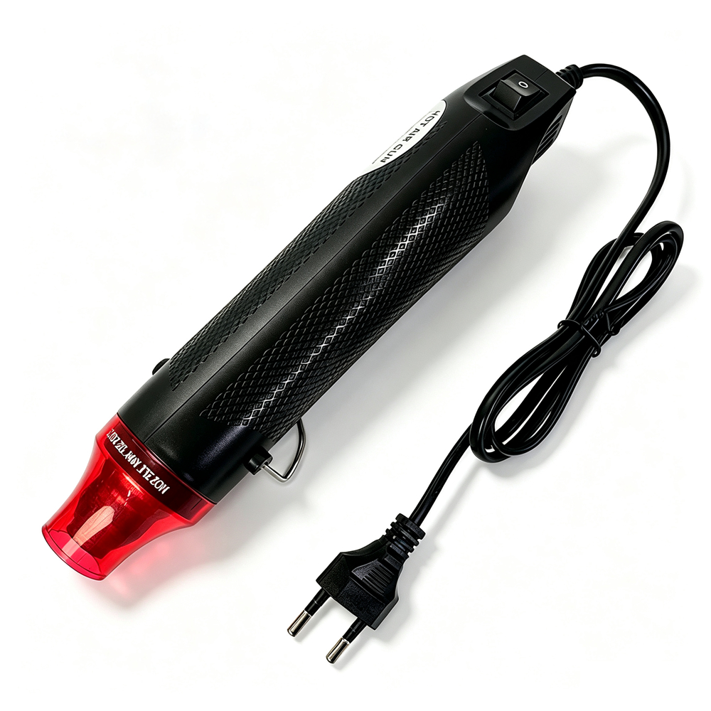 Handheld Mini Heat Gun, 300W, 1 Temperature Settings 200°C, Metal Stand, for Handicrafts and Electronics Repair