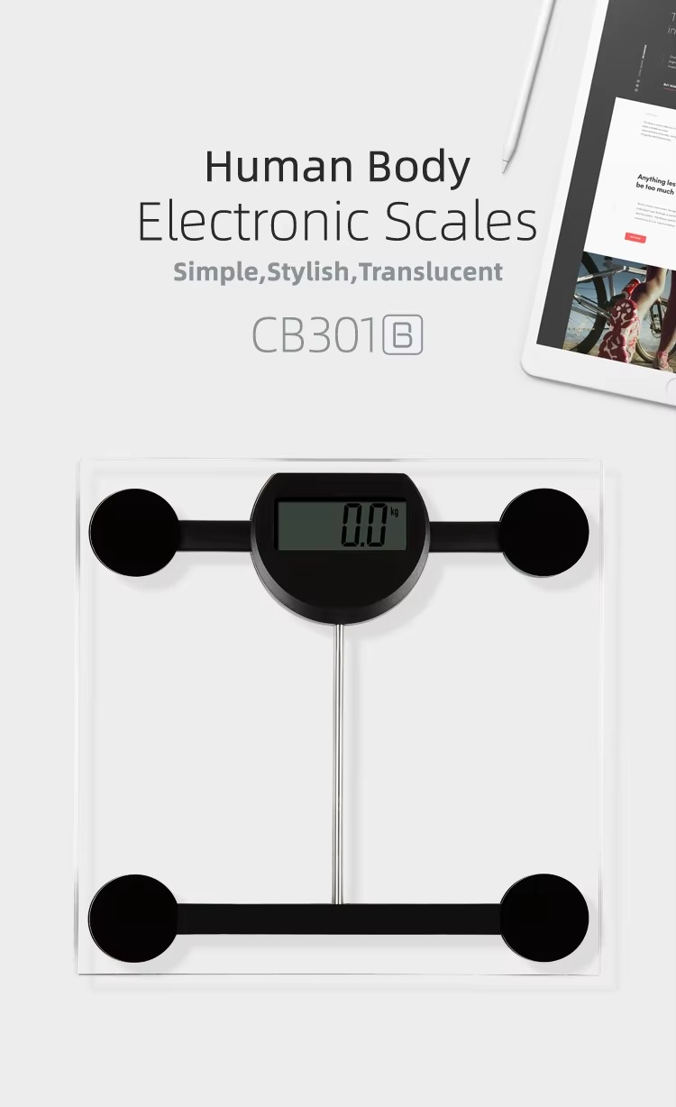 CB301 Transparent Glass Auto On Scale