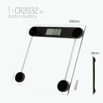 CB501 Black Minimalist Bathroom Scale