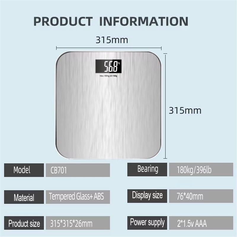 CB701 Tempered Glass Scale