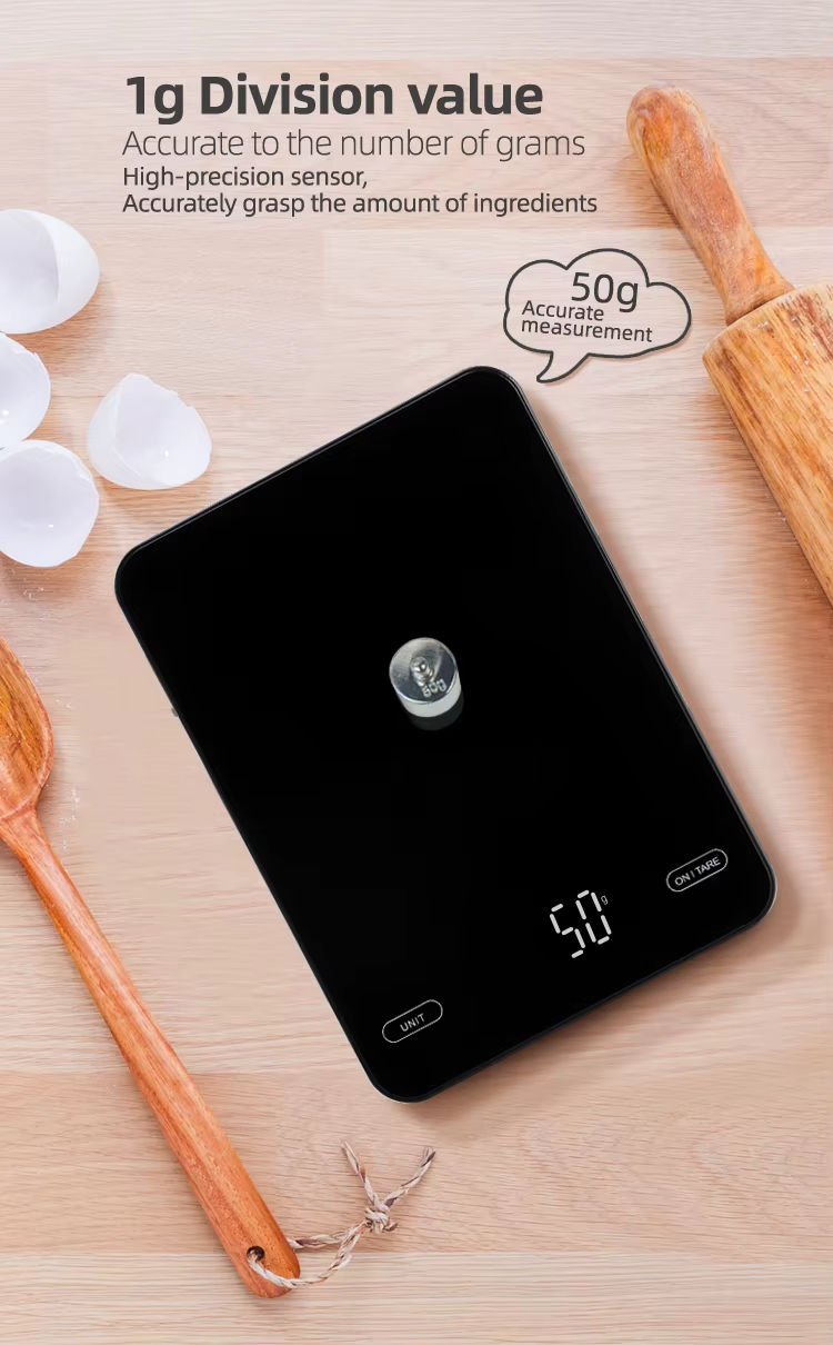 CK2151 USB Rechargeable LED Digital Kitchen Scale for Tea and Coffee