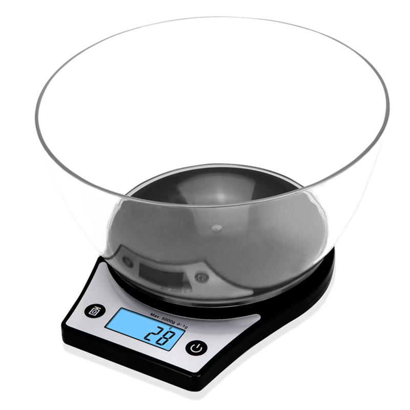 CK651 Black Digital Kitchen Scale, 5000g