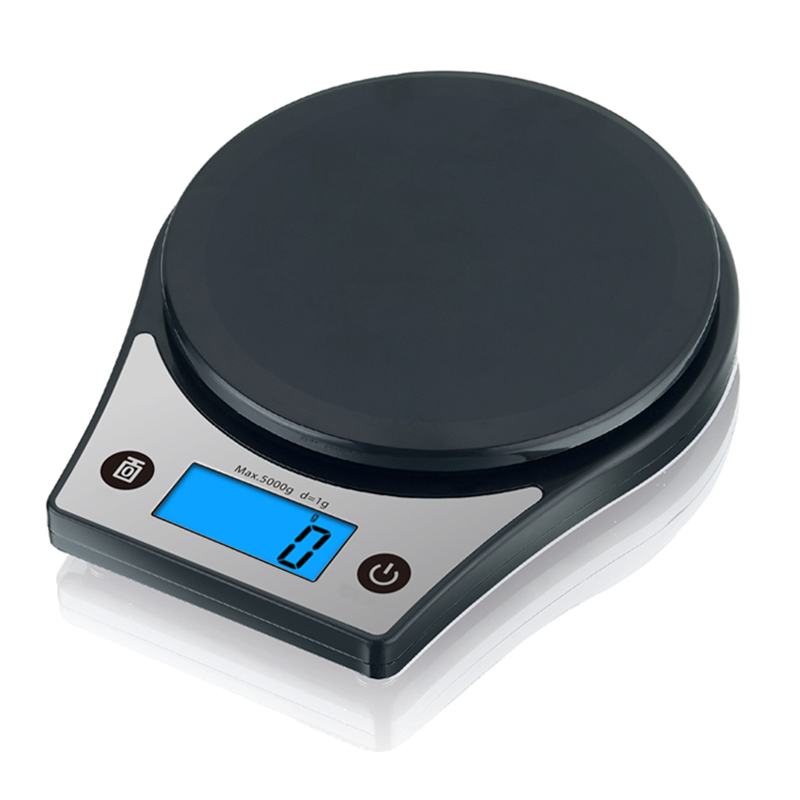 CK651 High Precision Black Digital Kitchen Scale, 5 kg