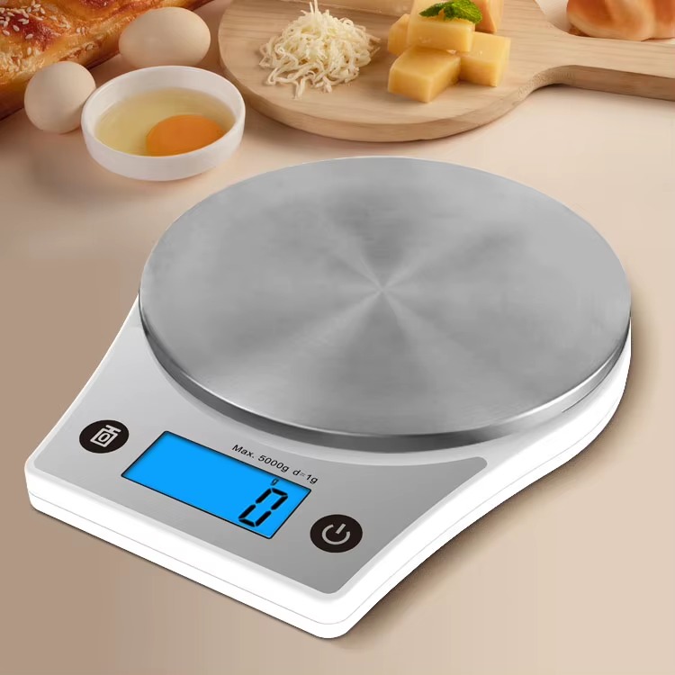 CK651 Kitchen Electronic Scale, 5 kg, Stainless Steel, Black Digital Weighing