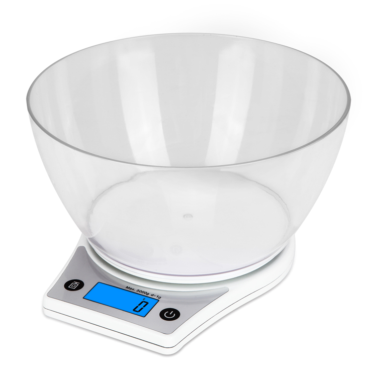 CK651 White Electronic Kitchen Scale with Bowl