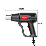 KFY85A Knob Adjustable Heat Gun with European, British, and U.S. Plug Standards