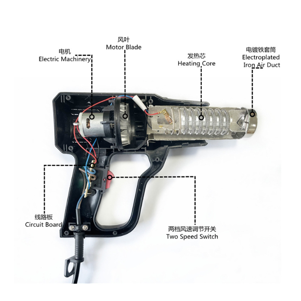 KFY85A1 Heat Gun—Tool for Heating and Shrinking Heat Shrink Tubing