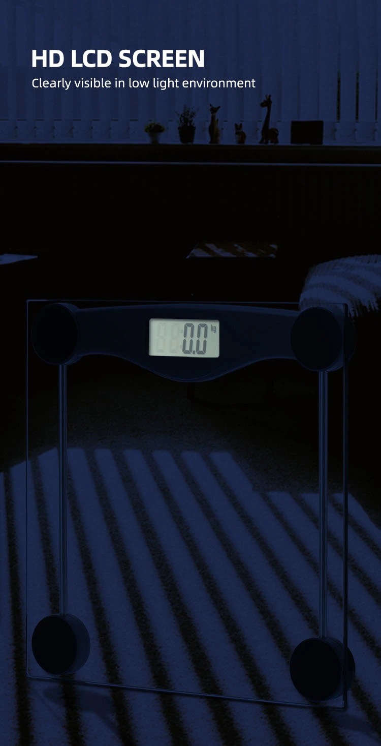CB401 Minimalist Transparent Glass Scale