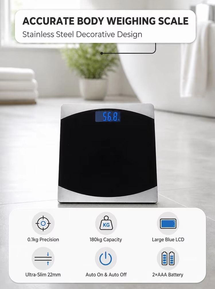 CB802 Dual Stainless Steel Plate Body Scale